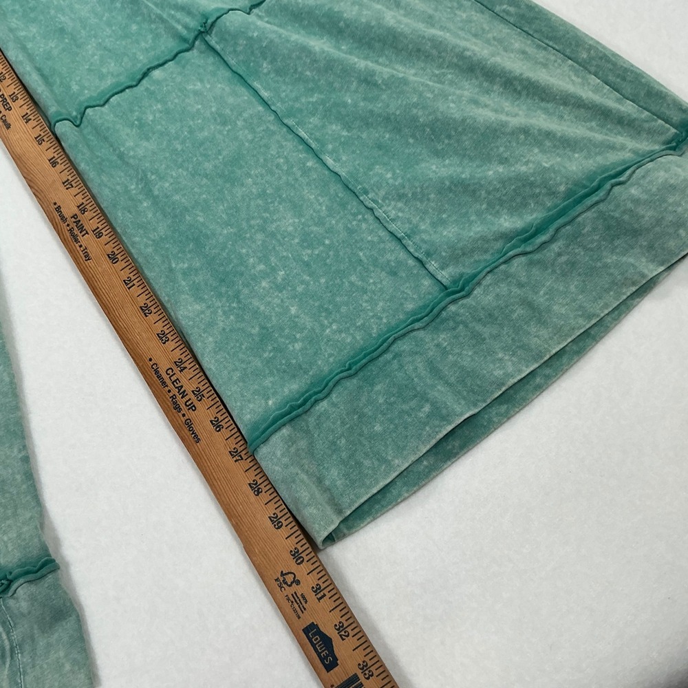 Wide Leg Cargo Pants in Teal Green - Picture 2 of 9